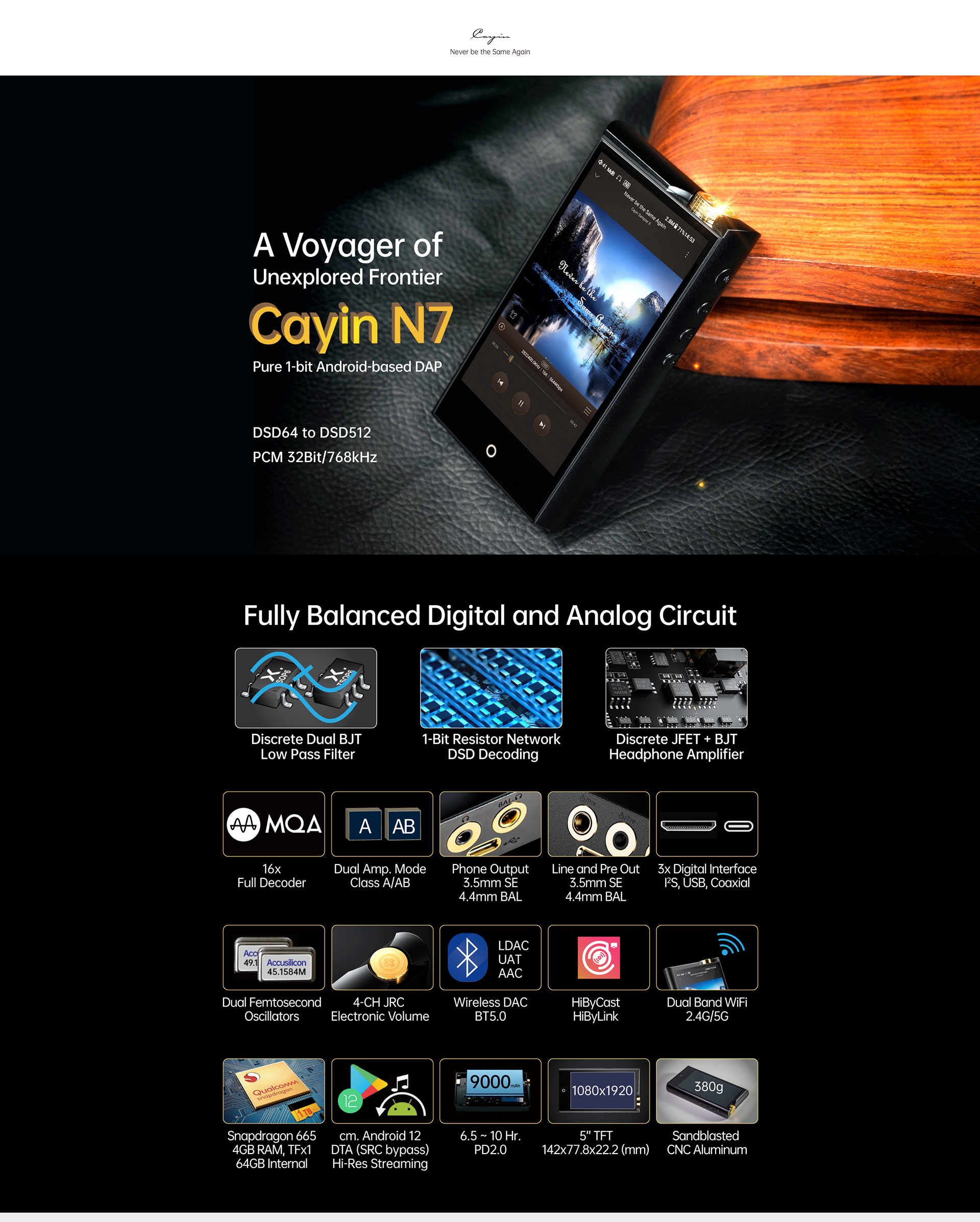 Digital Audio Player_N7_Personal Audio_Cayin